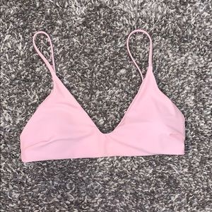 Pink v neck swimsuit